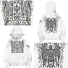 Embroidery guard zip up hoodie white stain