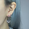 Spike hoop earrings
