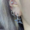 Sword bling star set earrings and necklace (15% off)