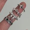 Ball twist sterling silver ring