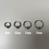 12mm ball hoop earrings