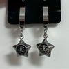 Fleur de lis star hoop earrings