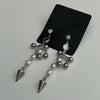 Pearl piercing heart drop piercing