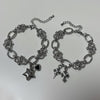 Double cross piercing bracelet