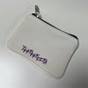 Canvas black and white cat pouch