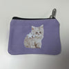 Canvas kitty star pouch