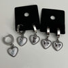 Double cat hoop earrings