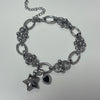 Star heart piercing bracelet