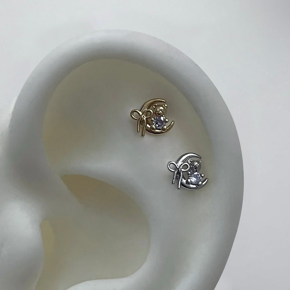 Moon ribbon bear piercing – TOOFOOFEEFA