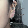 star swirl hoop earrings set