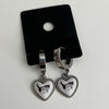 Double cat hoop earrings