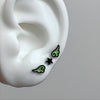 Green star wing piercing set
