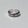 Triple bear face sterling silver ring