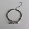 Custom initial and letter bracelet set