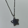 Grey star necklace