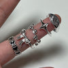 Ball twist sterling silver ring