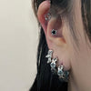 Multi cross hoop earrings