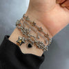 Star heart piercing bracelet