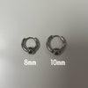 Ball mini hoop earrings
