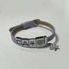 DIY Custom 6mm Purple Leather Bracelet