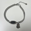 Custom engrave bear dangle bracelet