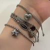 Custom engrave matte star bracelet