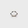Double ruby gem cross ring (pre-order only)