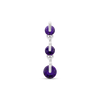 Purple triple drop piercing