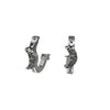 Star & Moon bling hoop earrings