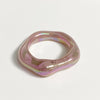 holographic plum wave ring