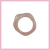 Peach pink wave ring