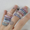 holographic plum wave ring