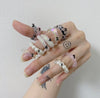 ball cream wave ring
