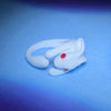 white rabbit pinky ring