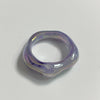 holographic navy purple ring