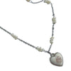 white pearl bunny cow pearl chain necklace