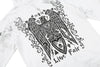Embroidery guard zip up hoodie white stain
