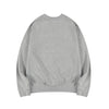 Embroidery skull eagle sweatshirt gray