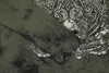 Embroidery skull gate long sleeve green stain