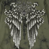 Embroidery skull gate long sleeve green stain