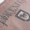 Ribbon skull long sleeve vintage pink