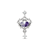 Thorn double purple drop piercing