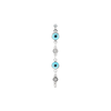 Blue eye drop piercing