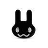 Black bunny swirl piercing