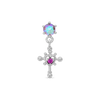 Science love cross piercing