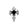 Black bat cross piercing