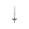Cross angel chain drop piercing