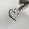 Heart hoop earrings