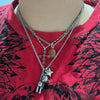 Stitch bear necklace and earring set (10% off)