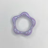 Bubble holographic lavender ring